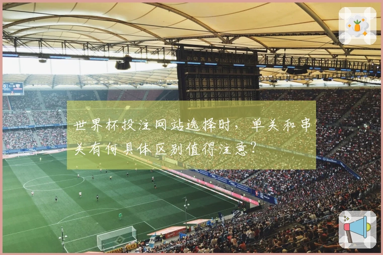 世界杯投注网站选择时，单关和串关有何具体区别值得注意？